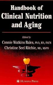 Handbook of clinical nutrition and aging