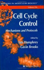 Cover of: Cell Cycle Control by 