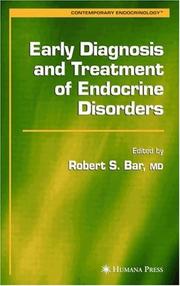 Cover of: Early Diagnosis and Treatment of Endocrine Disorders (Contemporary Endocrinology)