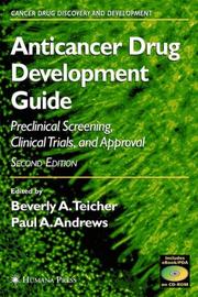 Cover of: Anticancer Drug Development Guide (Cancer Drug Discovery and Development)