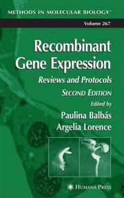 Cover of: Recombinant Gene Expression by 