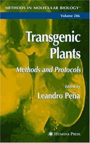 Cover of: Transgenic Plants by Leandro Peña