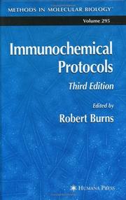 Cover of: Immunochemical Protocols