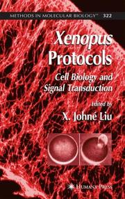 Cover of: Xenopus protocols: cell biology and signal transduction