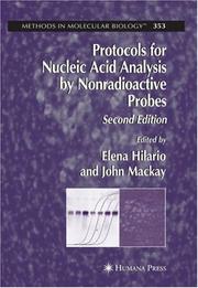 Cover of: Protocols for Nucleic Acid Analysis by Nonradioactive Probes (Methods in Molecular Biology)
