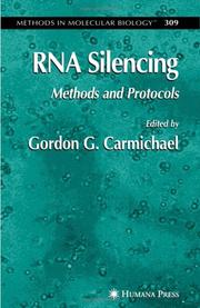 Cover of: RNA Silencing: Methods and Protocols (Methods in Molecular Biology)