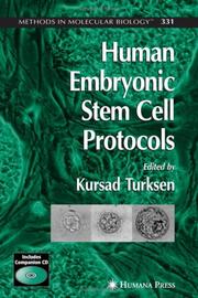 Cover of: Human embryonic stem cell protocols