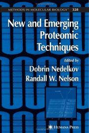 Cover of: New and emerging proteomic techniques