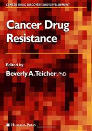 Cover of: Cancer drug resistance