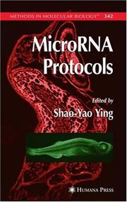 Cover of: MicroRna protocols