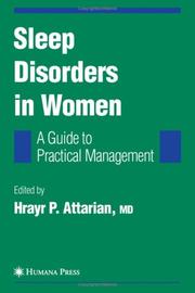 Cover of: Sleep Disorders in Women: From Menarche Through Pregnancy to Menopause: A Guide for Practical Management (Current Clinical Neurology)