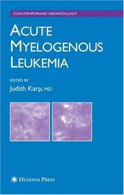 Cover of: Acute Myelogenous Leukemia (Contemporary Hematology)