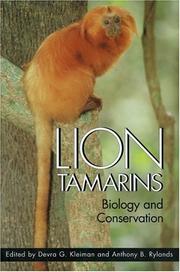 Cover of: LION TAMARINS (Zoo and Aquarium Biology and Conservation Series)