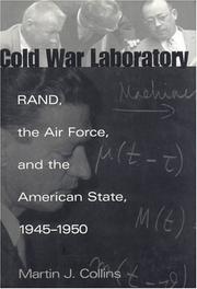 Cover of: Cold War Laboratory by Martin J. Collins