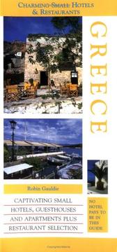 Cover of: Charming Small Hotel Guides Greece (Charming Small Hotel Guides) (Charming Small Hotel Guides)