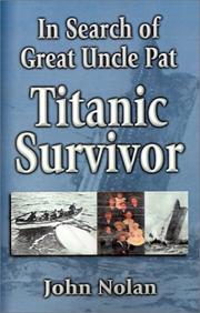 Cover of: In Search of Great Uncle Pat: Titanic Survivor