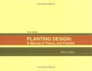 Cover of: Planting Design: A Manual Of Theory And Practice