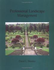 Cover of: Professional Landscape Management | David L. Hensley