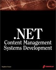 Cover of: .NET content management systems development