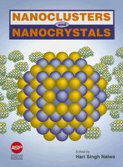 Cover of: Nanoclusters and nanocrystals