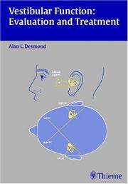 Cover of: Vestibular Function: Evaluation and Treatment