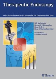 Cover of: Therapeutic Endoscopy: Color Atlas Of Operative Techniques For The Gastrointestinal Tract