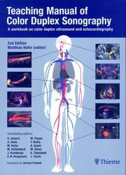 Cover of: Teaching Manual Of Color Duplex Sonography: A workbook on color duplex ultrasound and echocardiography