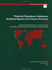 Financial soundness indicators by V. Sundararajan, Charles Enoch, Armida San Jose