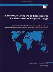 Cover of: Is the PRGF Living Up to Expectations? An Assessment of Program Design