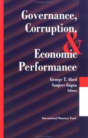 Governance, corruption & economic performance cover