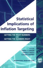 Cover of: Statistical implications of inflation targeting by IMF Seminar on Statistical Implications of Inflation Targeting (2002 Washington, D.C.)