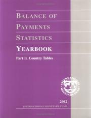 Cover of: Balance of Payments Statistics Yearbook: 2002 (Balance of Payments Statistics Yearbook)
