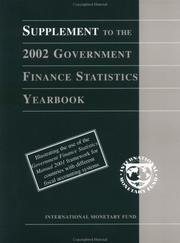 Cover of: Government Finance Statistics Yearbook by International Monetary Fund.