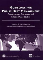 Guidelines for Public Debt Management