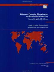 Cover of: Effects of financial globalization on developing countries: some empirical evidence