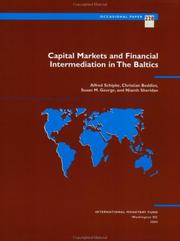 Cover of: Capital markets and financial intermediation in the Baltics by Alfred Schipke...[et. al.]