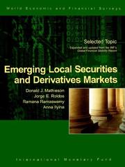 Cover of: Emerging local securities and derivatives markets