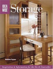 Cover of: Idea Wise: Storage: Inspiration & Information for the Do-It-Yourselfer (Ideawise)