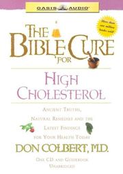 Cover of: The Bible Cure for "High" Cholesterol (Bible Cure (Oasis Audio))