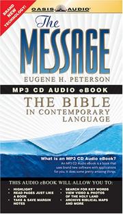 Cover of: The Message Audio E-book: The Bible in Contemporary Language