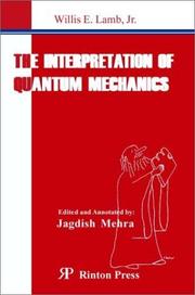 Cover of: The interpretation of quantum mechanics