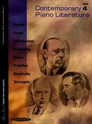 Cover of: Contemporary Piano Literature, Book 4