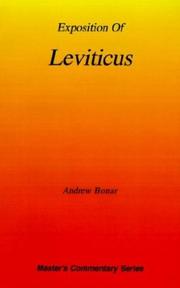 Cover of: Exposition of Leviticus (Master's Commentary)