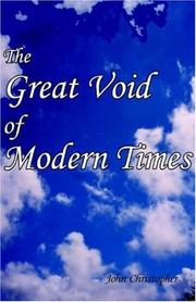 Cover of: The Great Void Of Modern Times