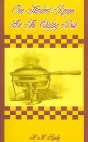 Cover of: One hundred recipes for the chafing dish