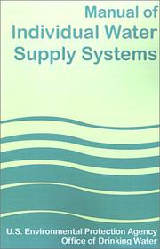 Cover of: Manual of Individual Water Supply Systems