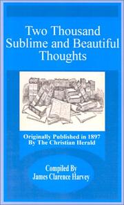 Cover of: Two Thousand Sublime and Beautiful Thoughts