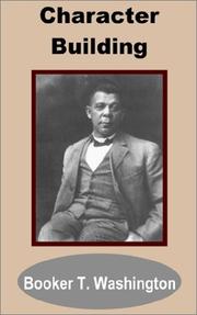 Character building by Booker T. Washington