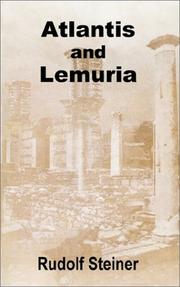 Cover of: Atlantis and Lemuria by Rudolf Steiner