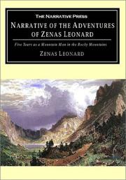 Cover of: Narrative of the adventures of Zenas Leonard